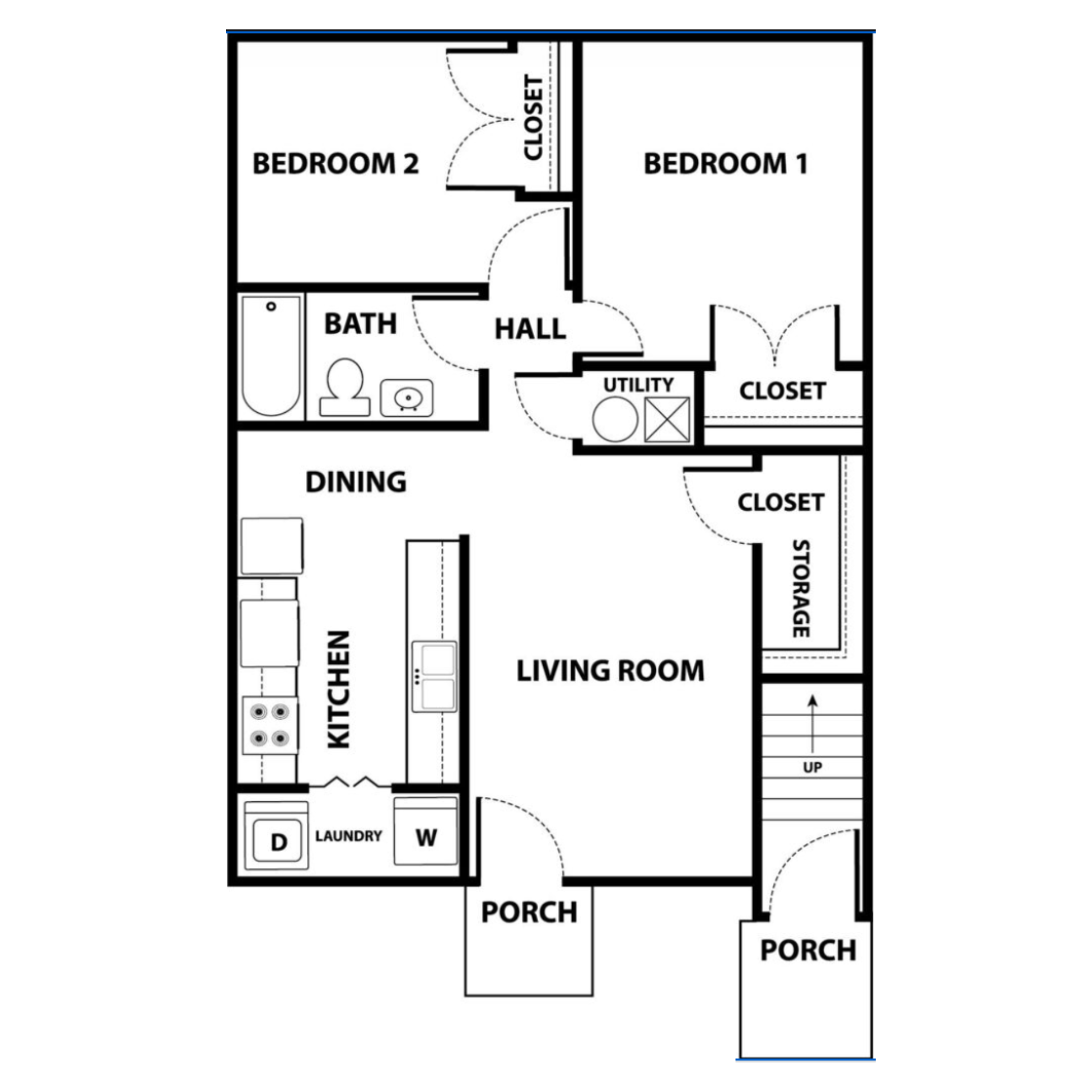 Two Bedroom Apartment layout