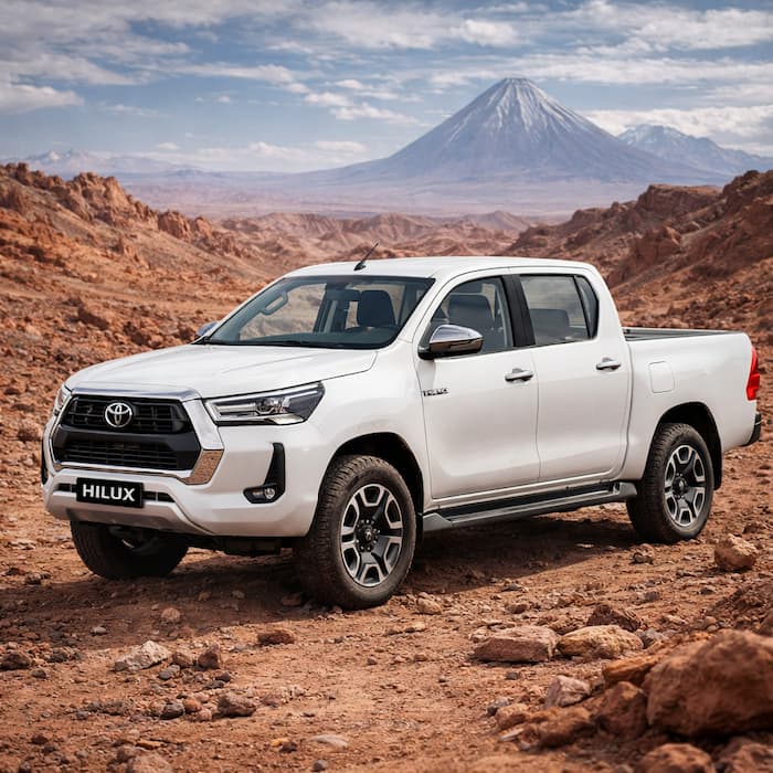 Toyota Hilux 4x4 rental Chile Patagonia