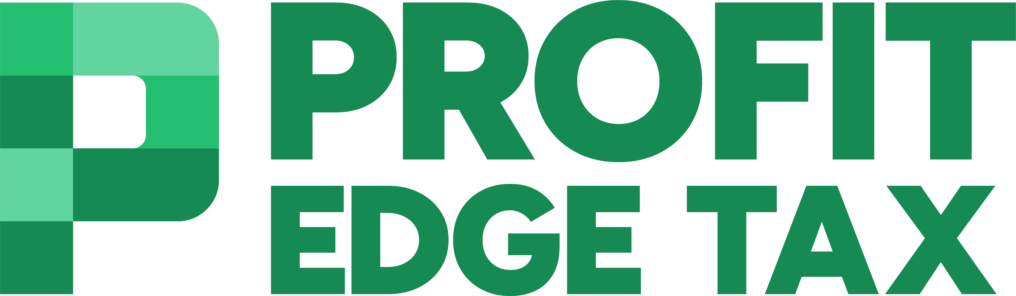 Profit Edge Tax logo in brand colors