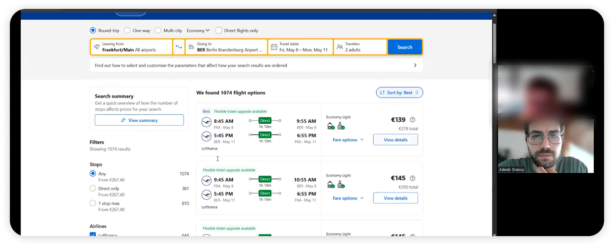 Compatitor usability test