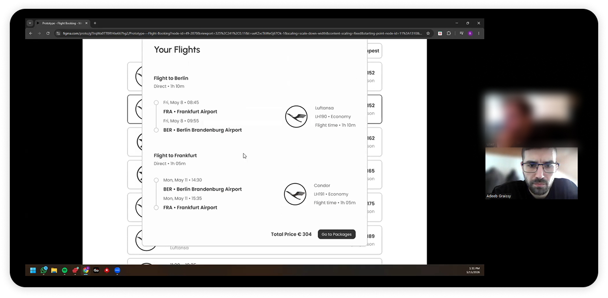 Medium fidelity test