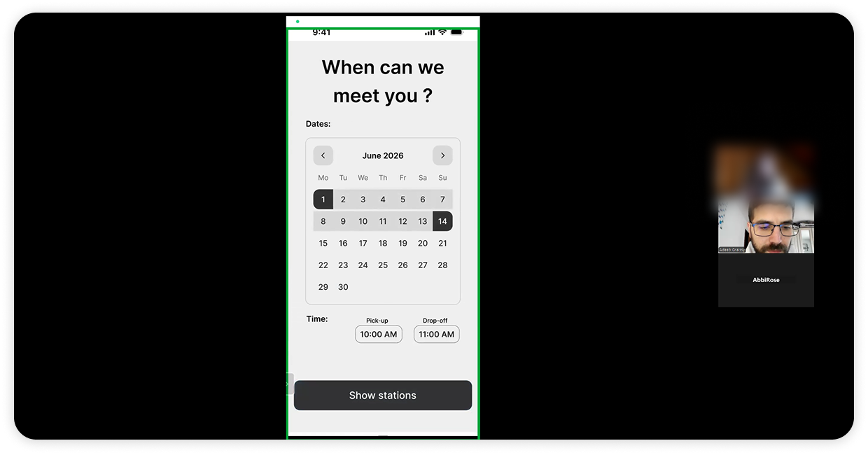Medium fidelity test