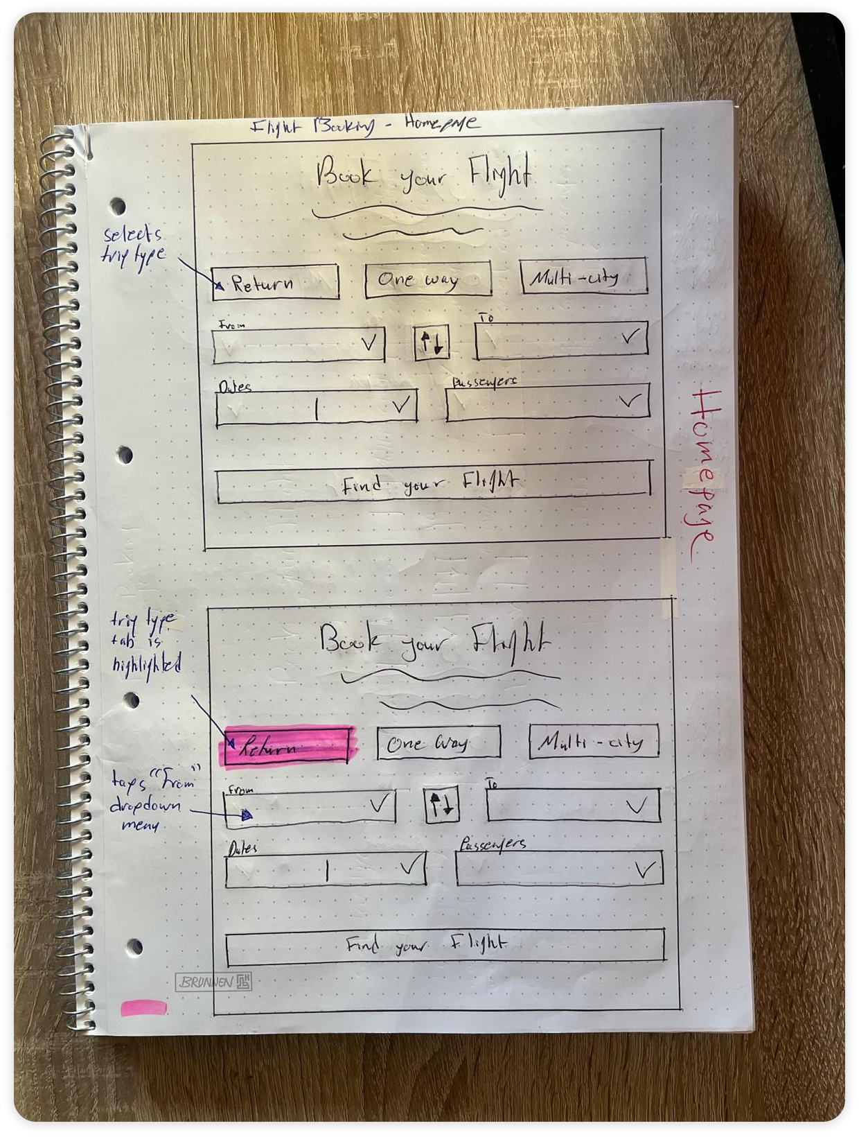 Homepage Sketch