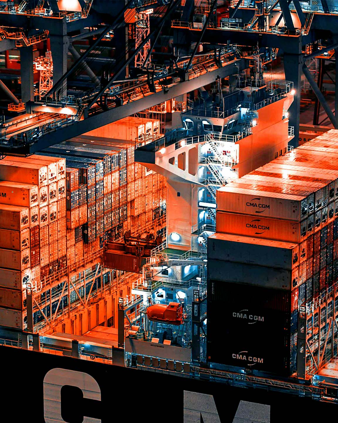 PortIQ shipping containers at the Port of Brisbane.