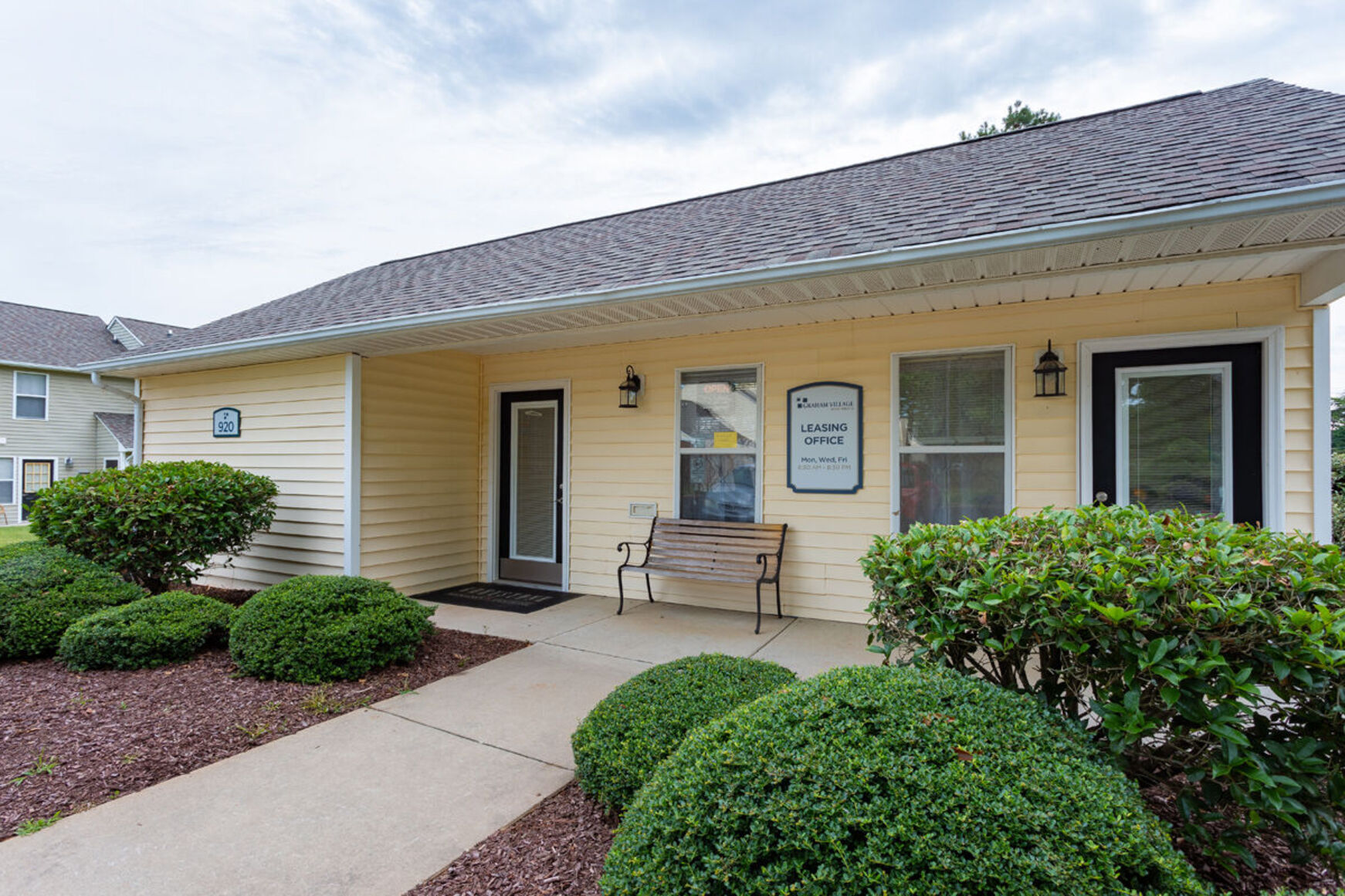 Exterior of leasing office