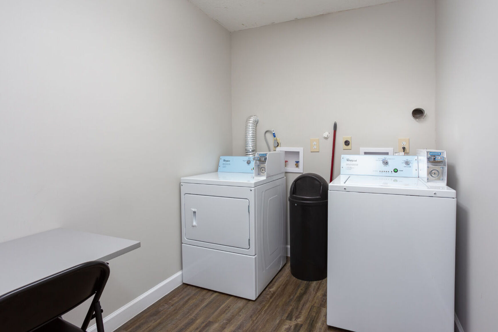 Laundry room with washer and dryer