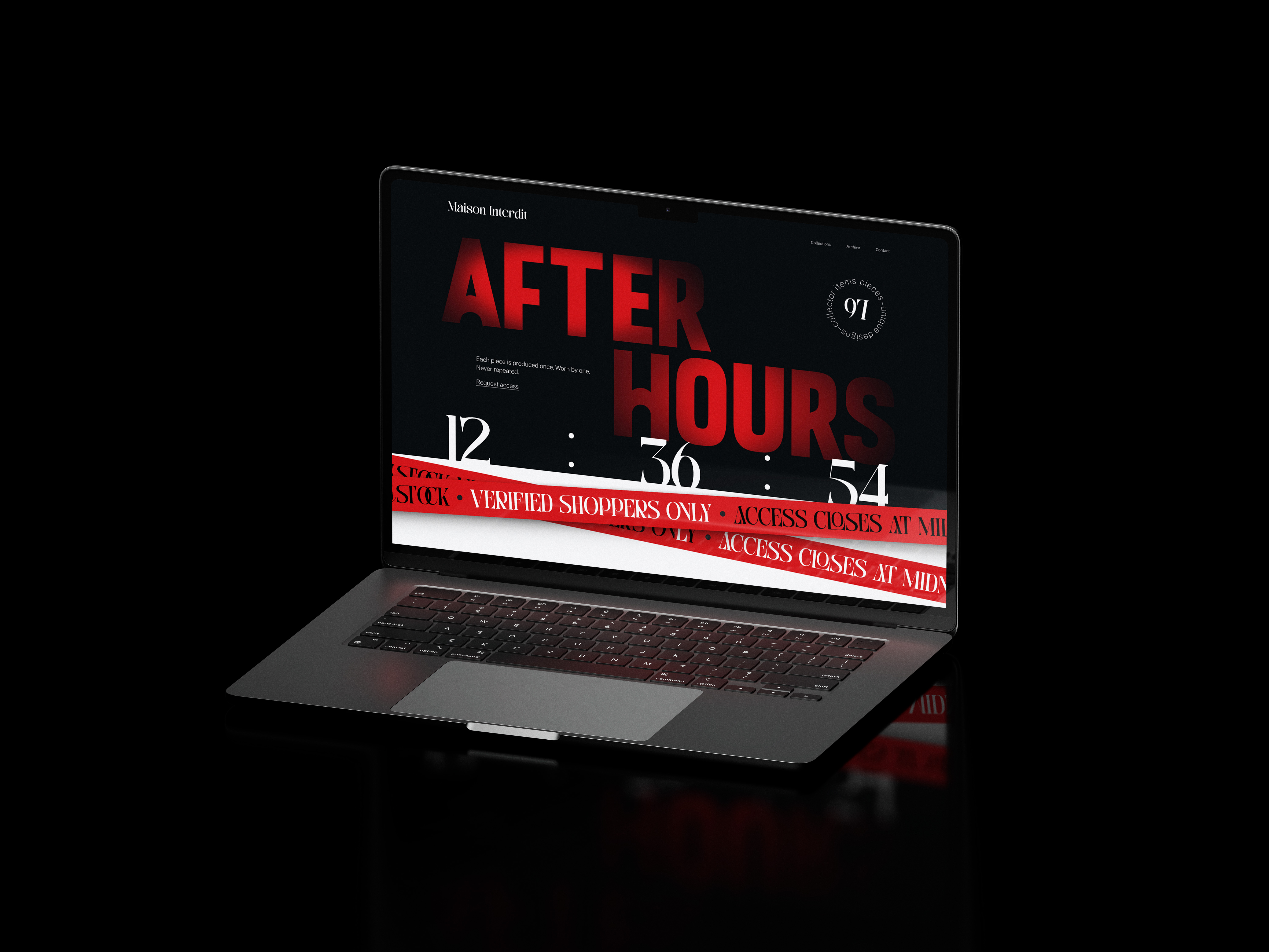 Landing page UX Ui Design in a laptop mockup
