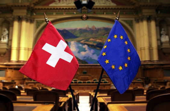 EU Schweiz Faehnchen