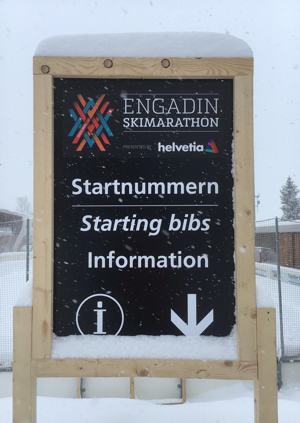 Startnummern Schild