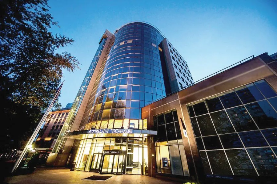 main entrance of ADN centrum conference  in warsaw