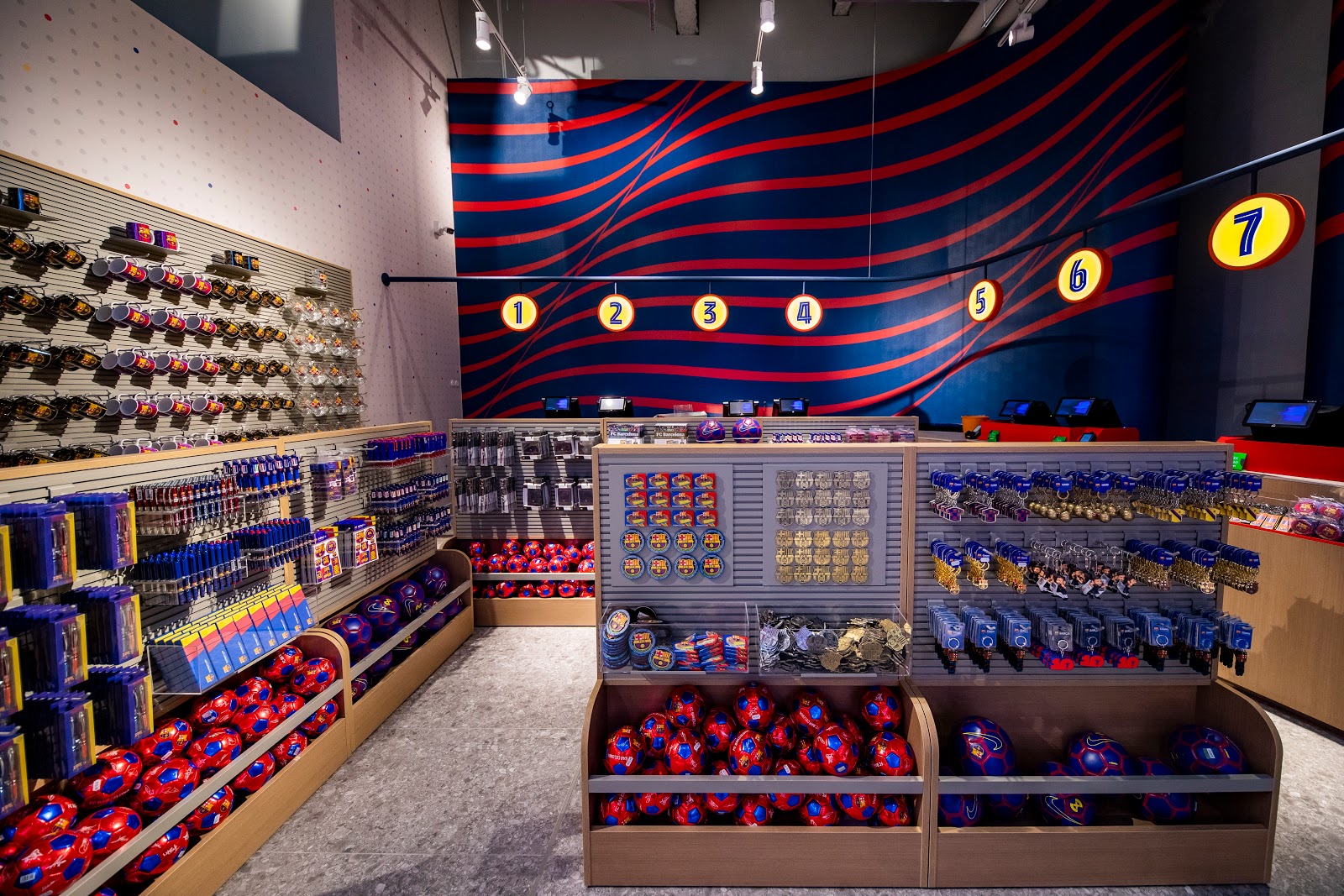 FC Barcelona merchandise store interior design concept