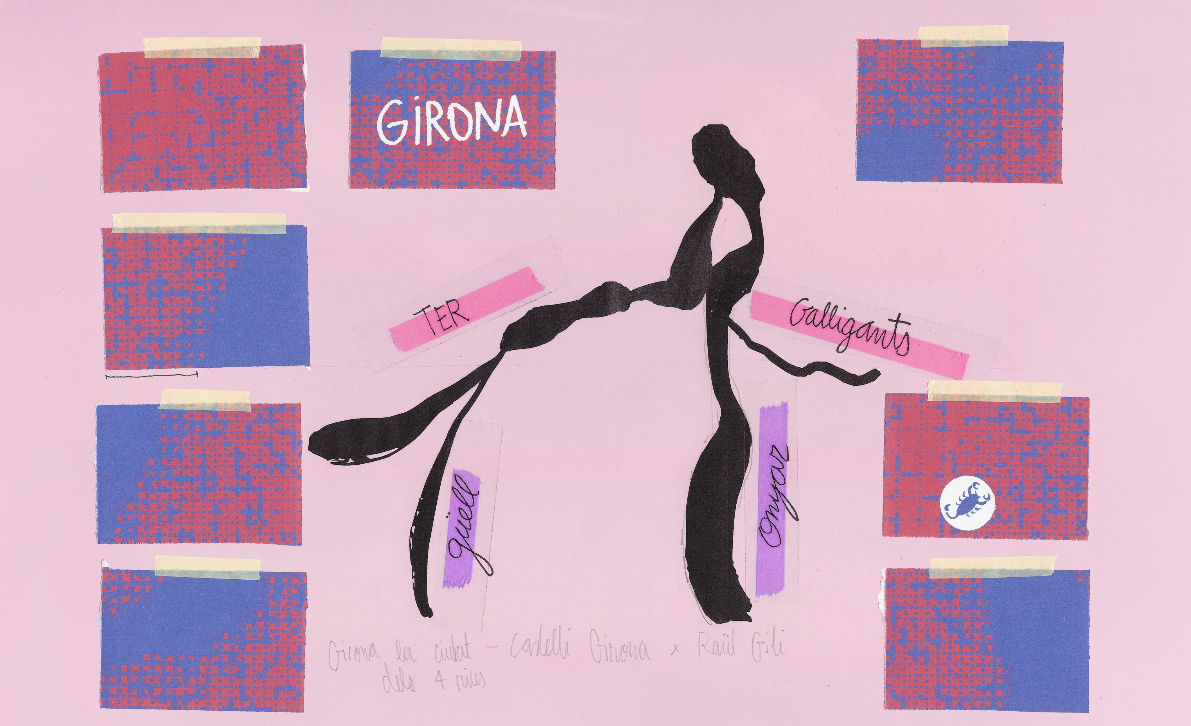 Concept development based on Girona’s four rivers: Ter, Onyar, Güell and Galligants