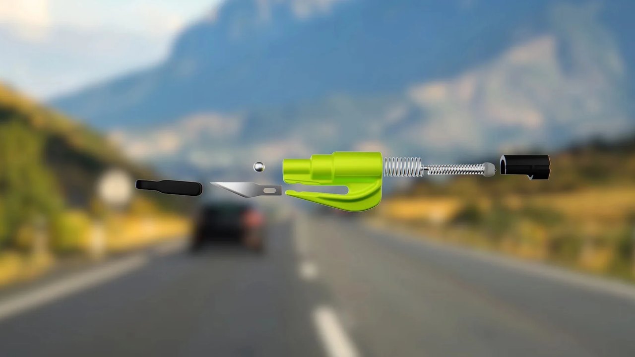 Porte-clés resqme® en vue éclatée