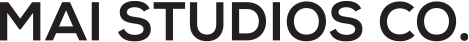MAI STUDIOS CO. yazılı siyah logo.