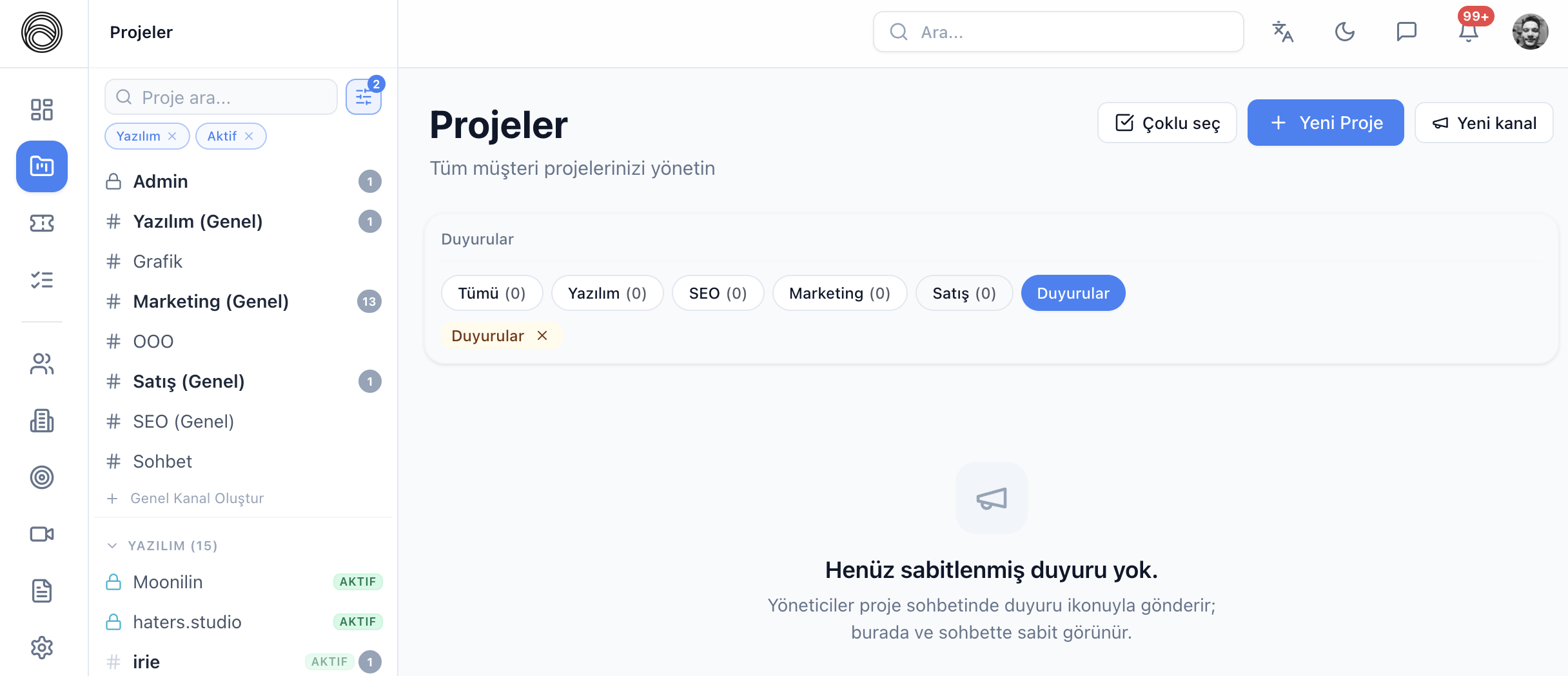 Agencio — projeler