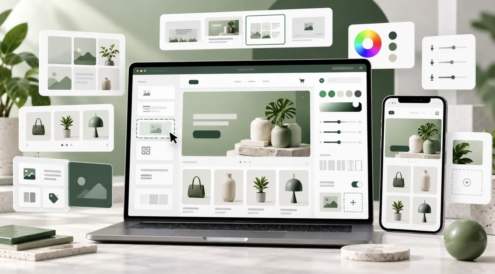 On Shopify, almost every page can be customized as far as the theme allows; since the store is published on your own domain, brand perception gets stronger