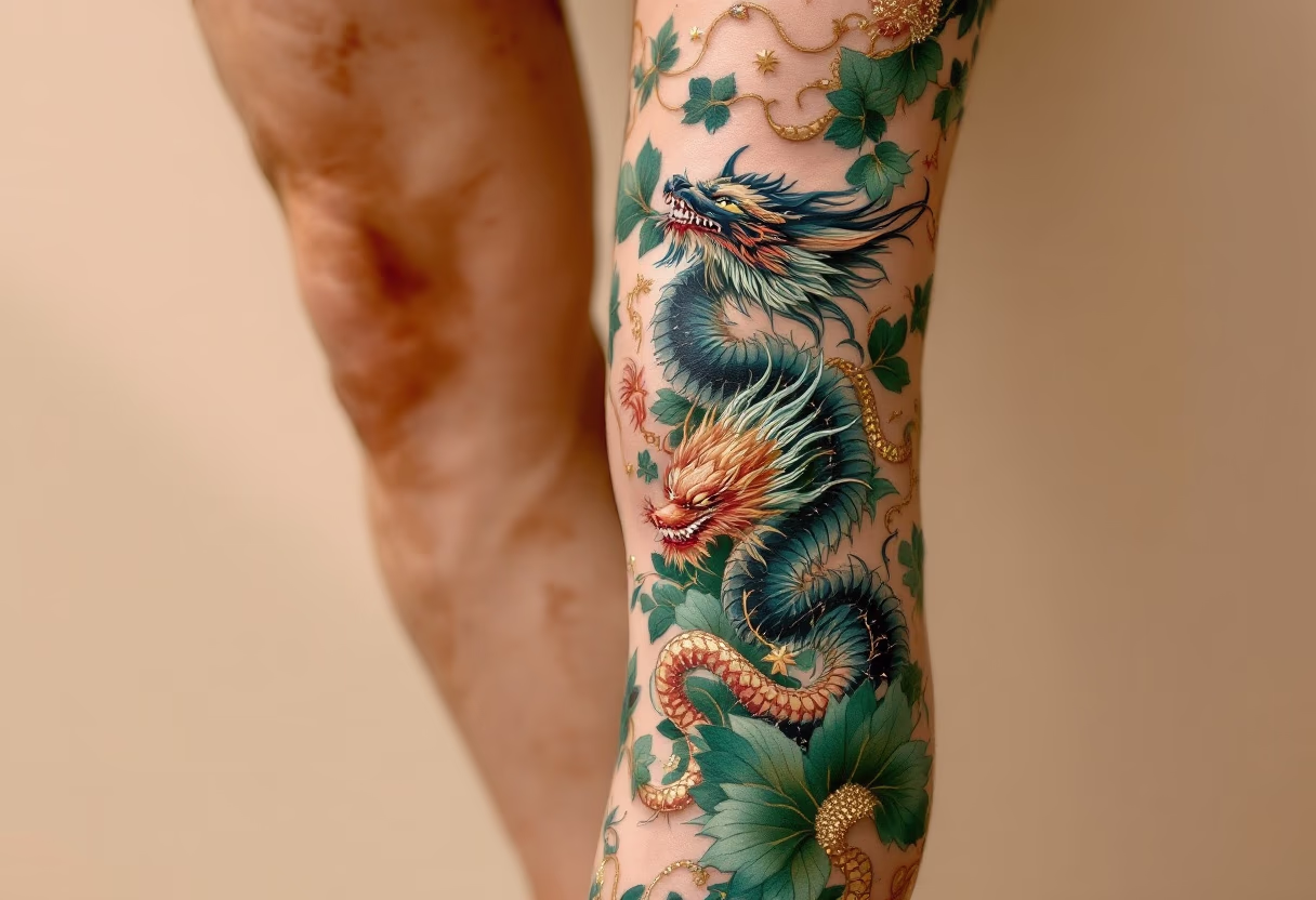 completed tattoo piece