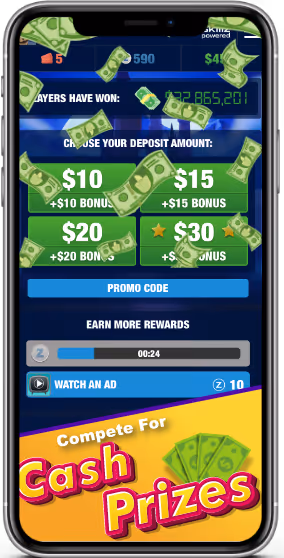Play mobile casino games for real cash prizes