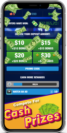 Play mobile casino games for real cash prizes