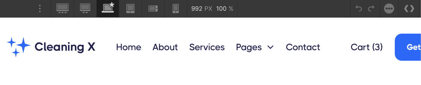 Responsive Design - Cleaning X Webflow Template