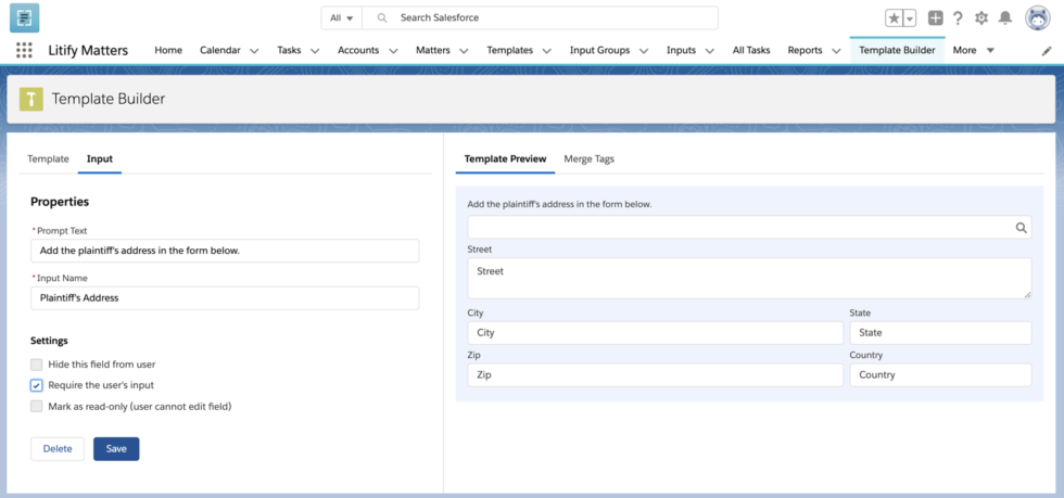 document template builder