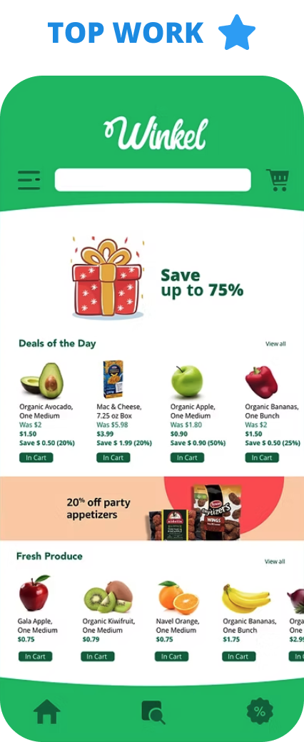 Mobile Grocery Shopping App