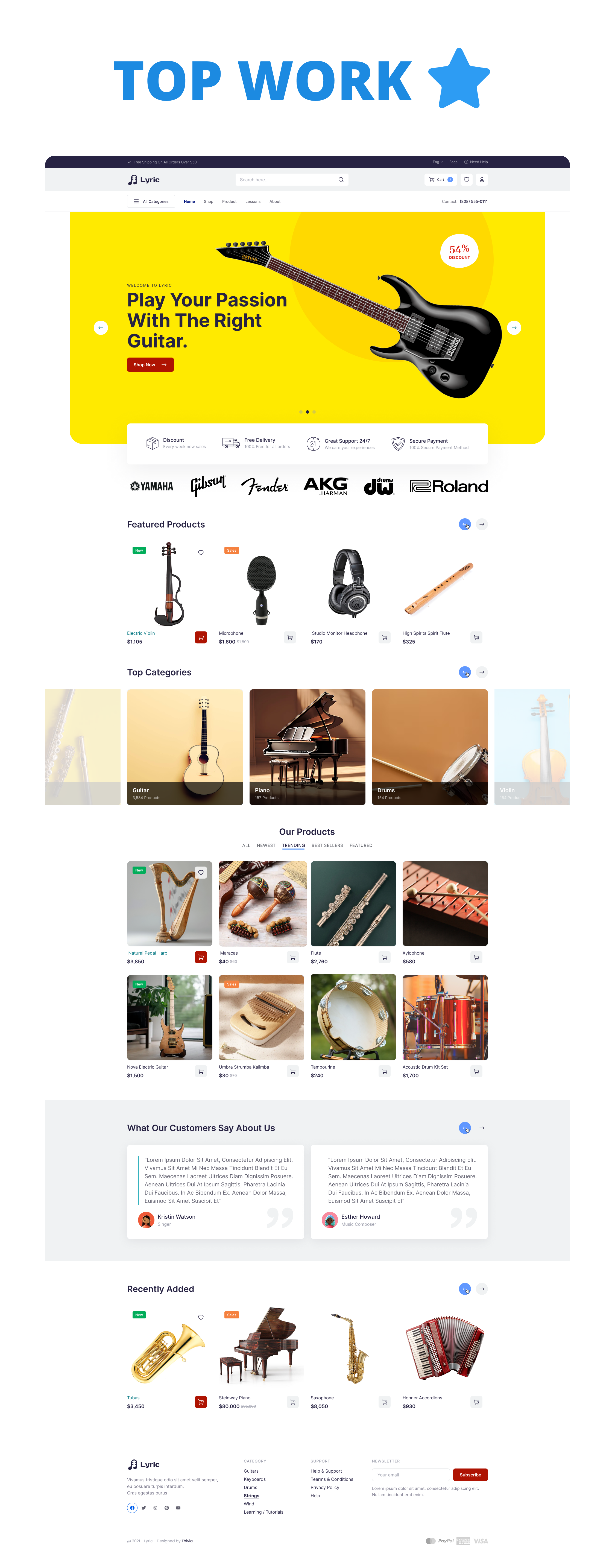 Musical Instruments Online Store