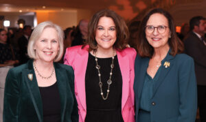 Senator Kirsten Gillibrand, Rachel Pearson, and Senator Deb Fischer