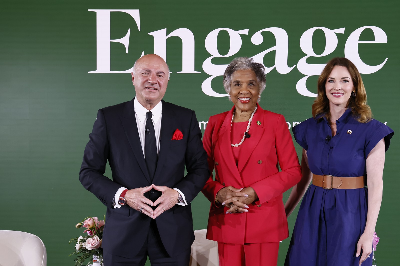 Kevin O'Leary and Representative Joyce Beatty at the Engage State of the Majority Summit