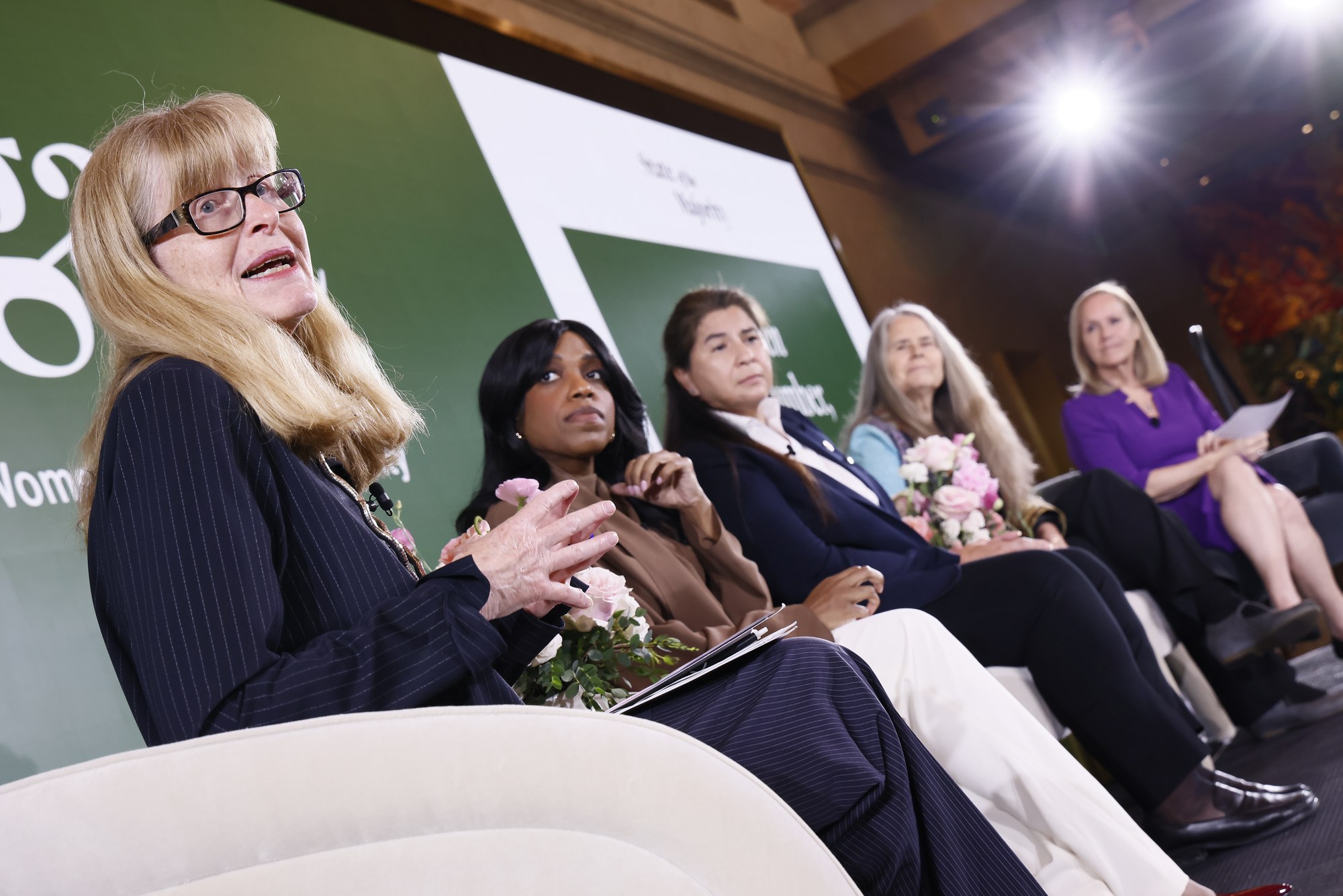 Ariane Hegewisch speaking on the women in skilled trades panel