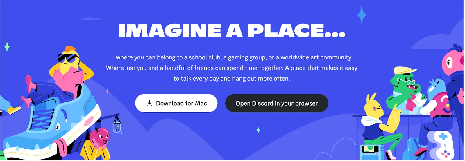 A screenshot of the Discord website