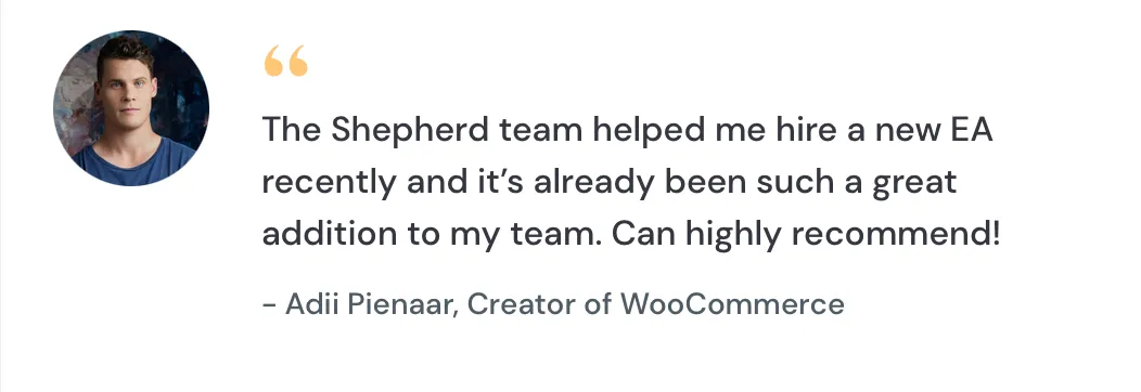 Testimonial from our client, Adii Pienaar
