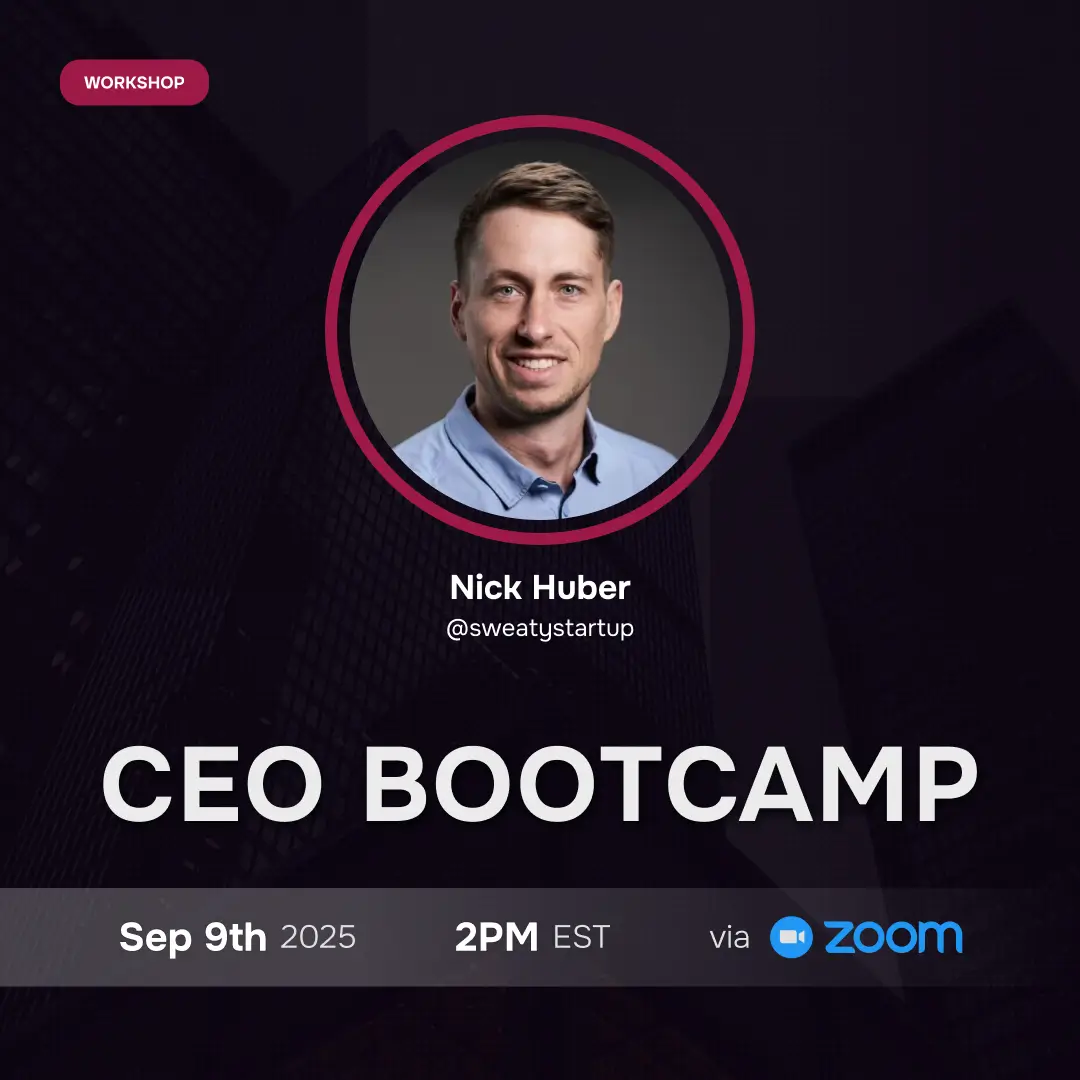 Executive leadership expert Nick Huber presenting CEO Bootcamp strategies during Somewhere's intensive business leadership training