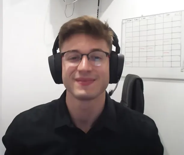 Portrait of James, IT support from South Africa