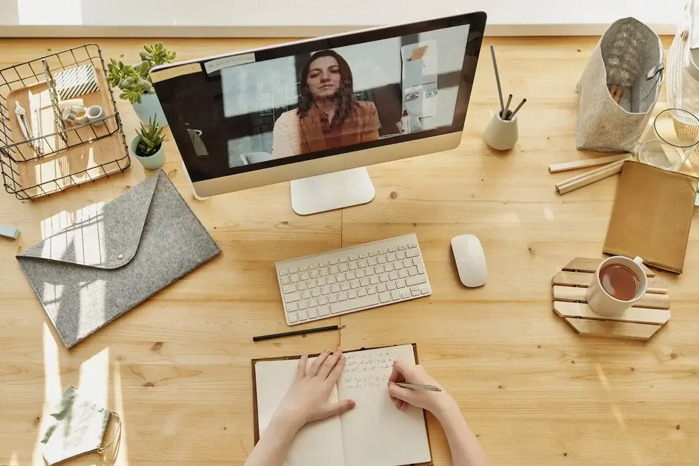 An onboarding session over zoom