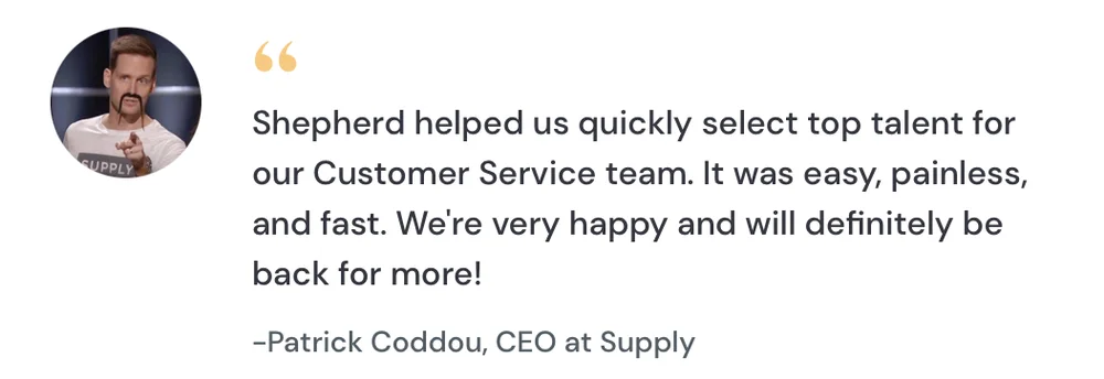 Testimonial from our client, Patrick Coddou