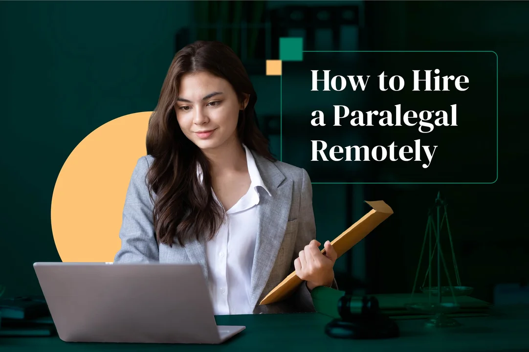 Remote paralegal working from home