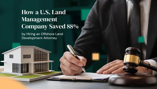How a U.S. Land Management Company Saved 88% by Hiring an Offshore Land Development Attorney