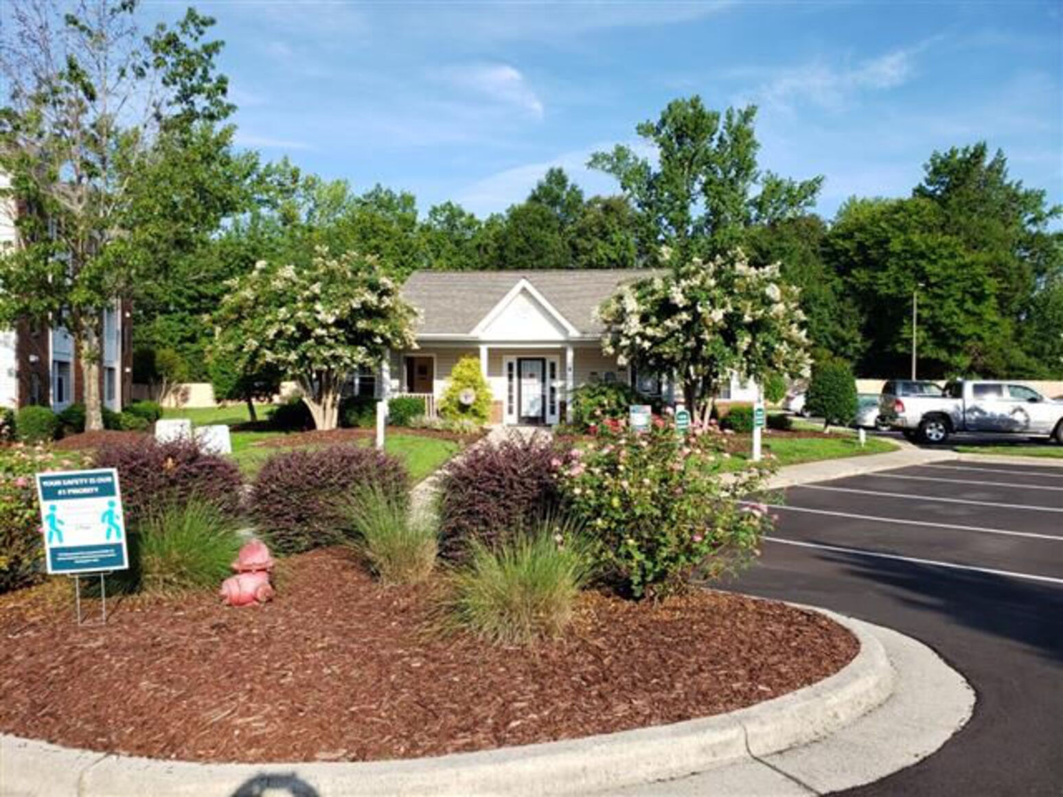 Exterior of leasing office