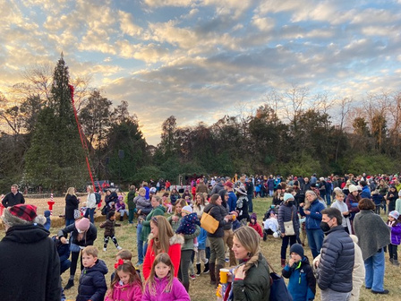 Crowd at the Great Falls Celebration of Lights