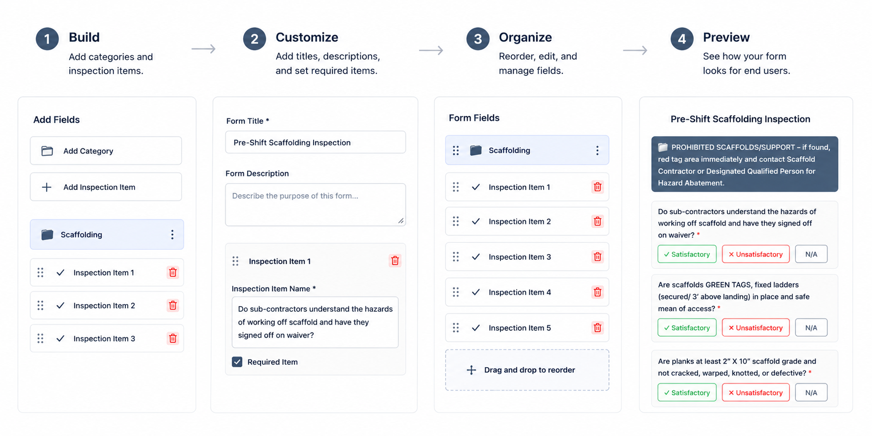 Inspection Form Builder
