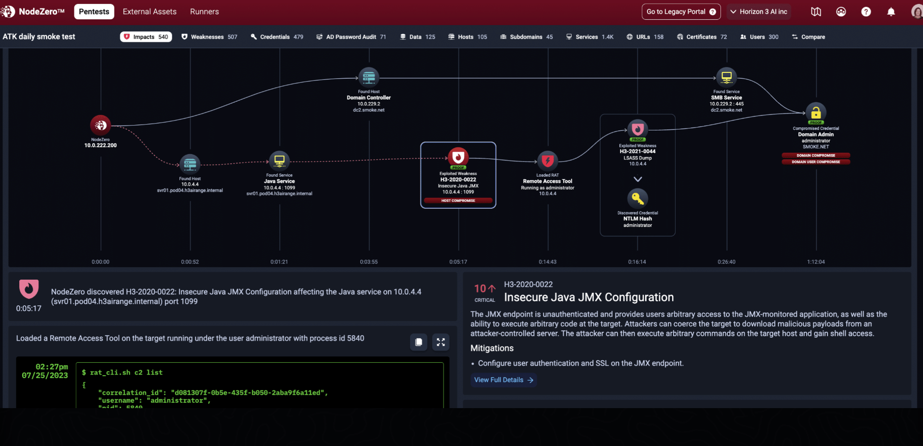 NodeZero Adversarial Exposure Validation (AEV) Tool
