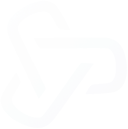 Abstract geometric logo with two interlocking curved shapes forming a continuous loop.