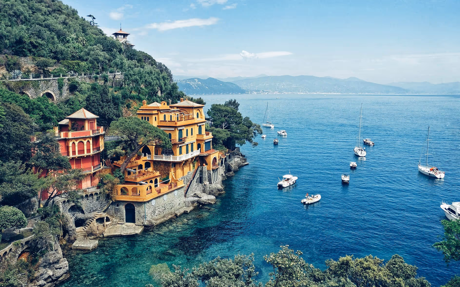 A beautiful stretch of the Italian coastline