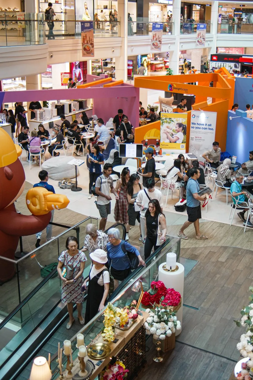 IDLah roadshow floor at a CapitaLand mall