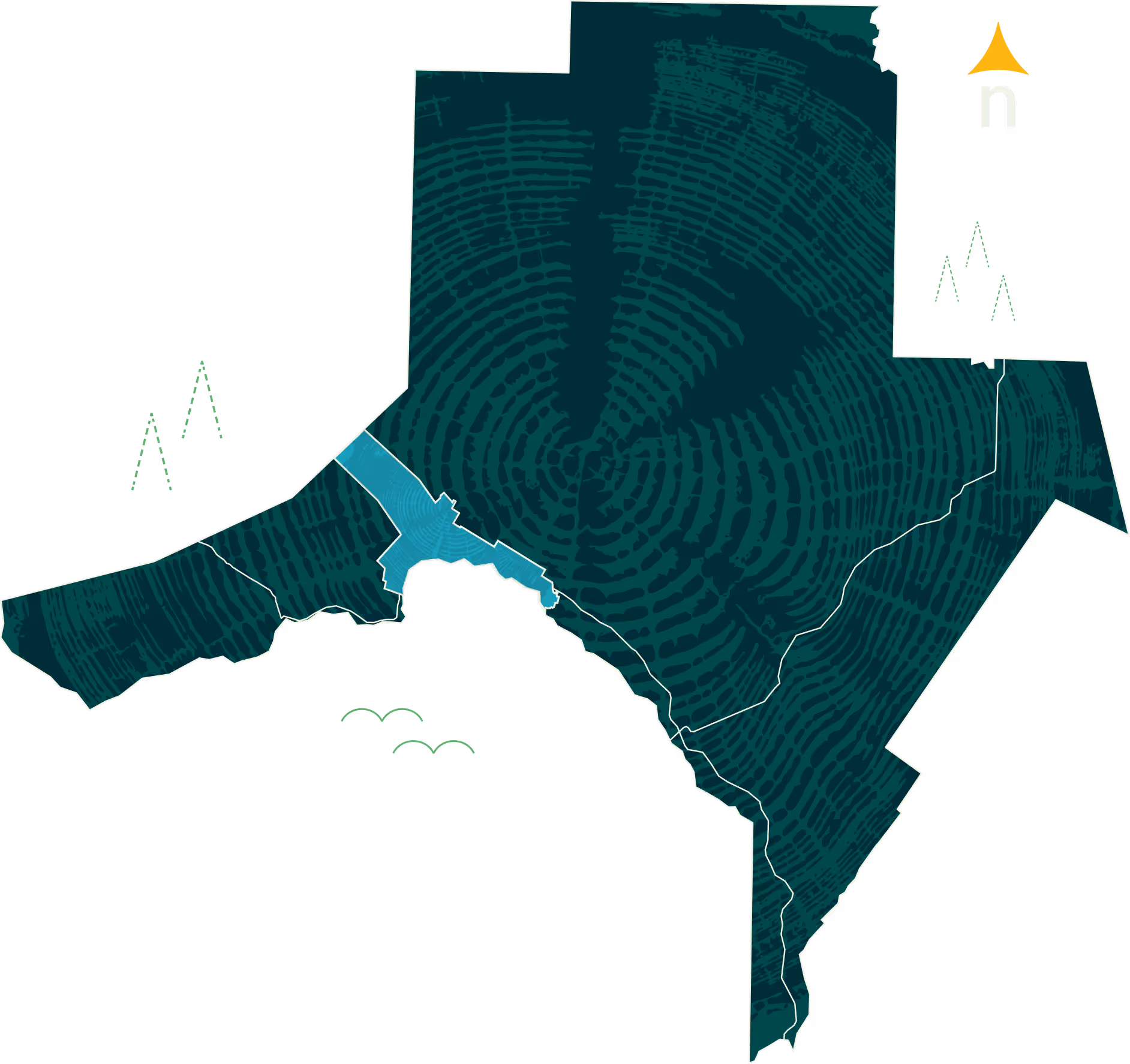 Destination Noroit - découvrez le Nouveau Brunswick - carte région Edmunston