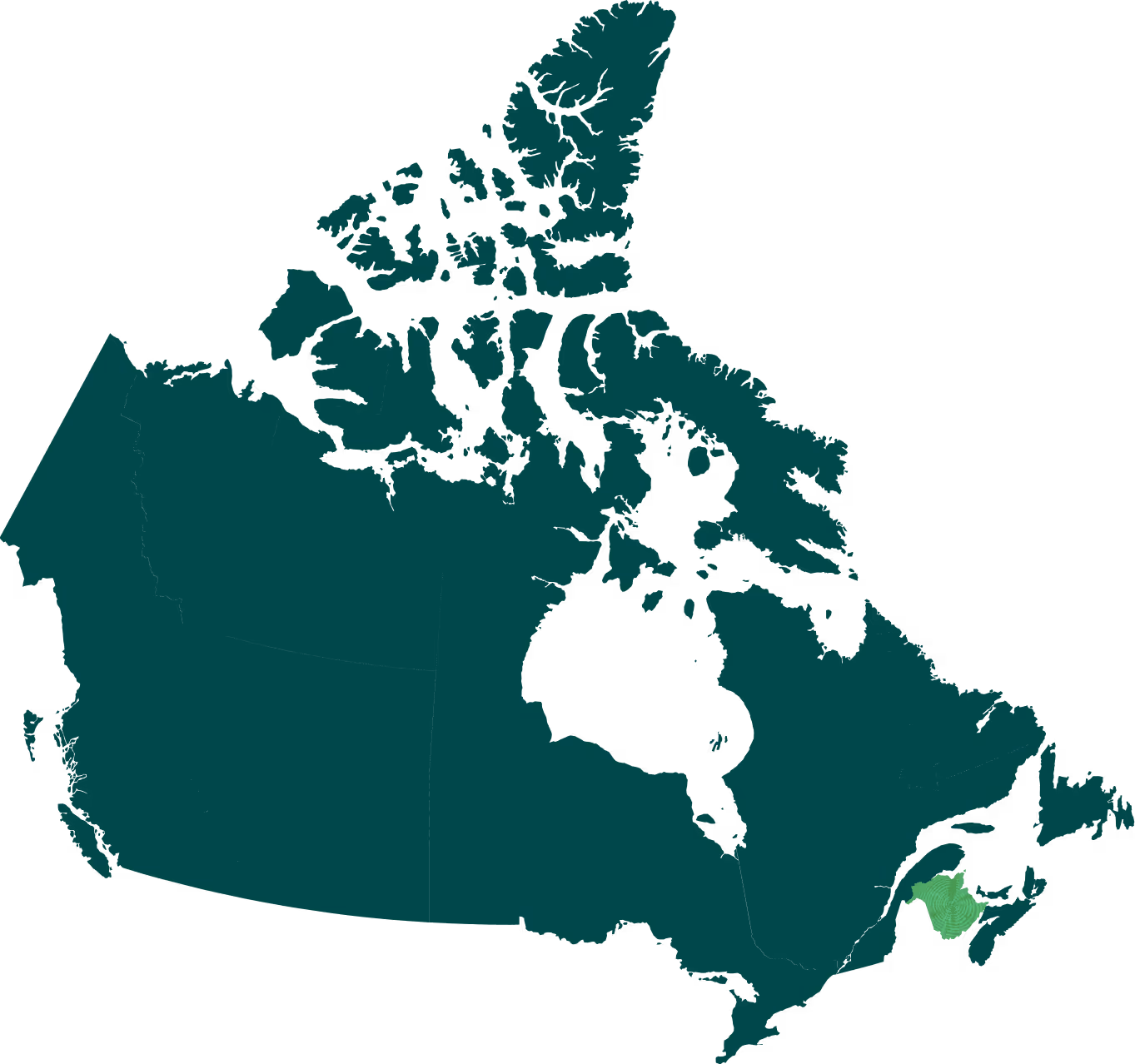 Destination Noroit - découvrez le Nouveau Brunswick - map Canada