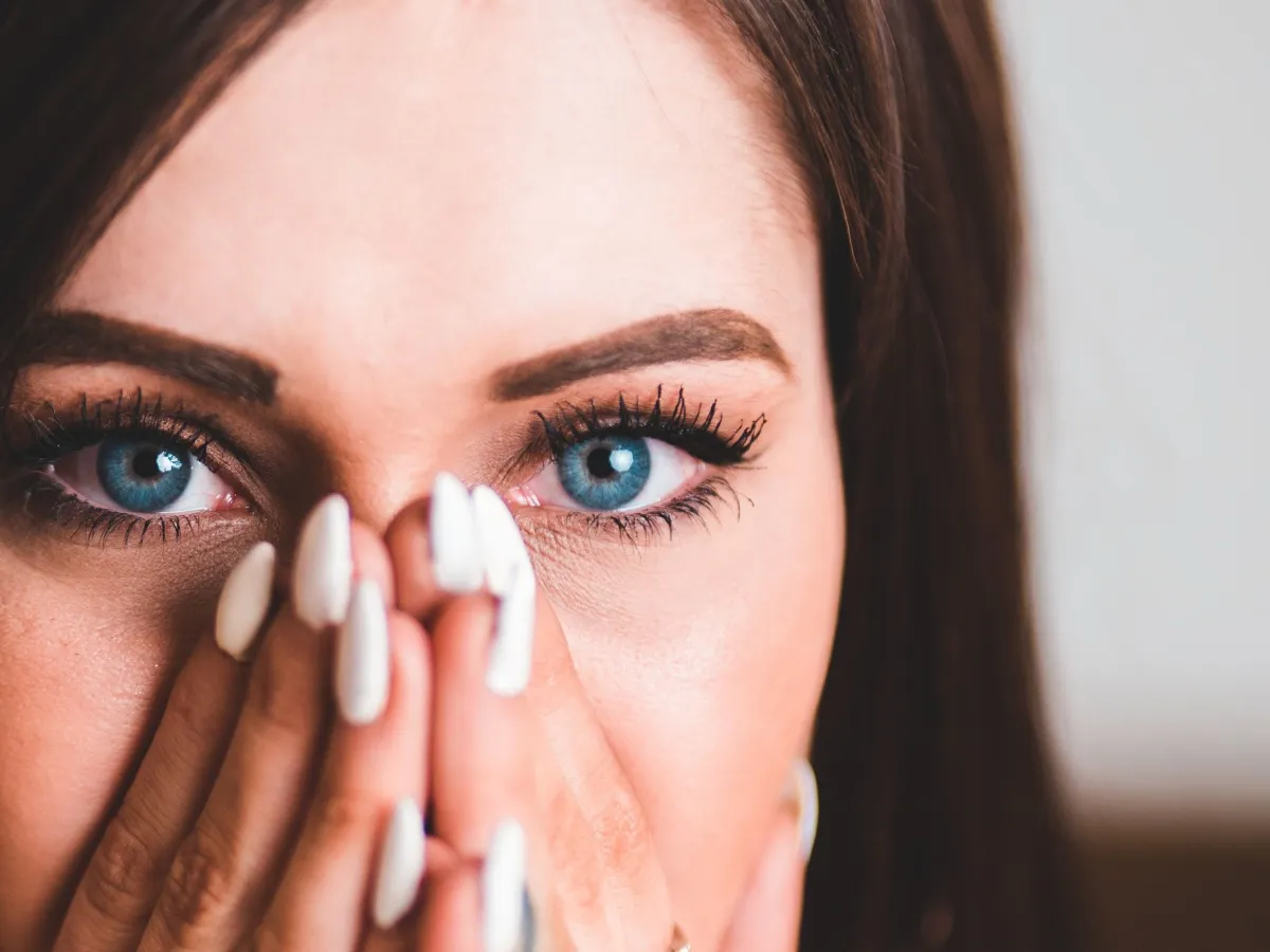 Close-up of a woman's eyes