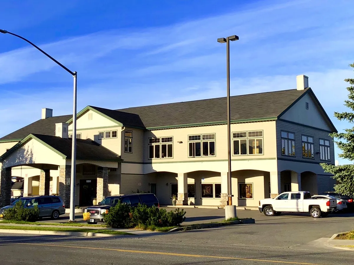 The Southside Eyecare & Optical building at 9350 Independence Drive in Anchorage
