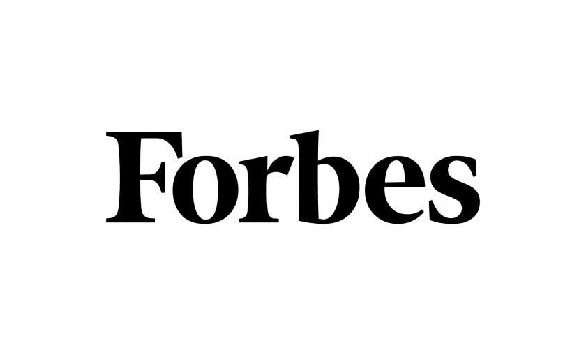 The Forbes brand name in black serif font on a white background.